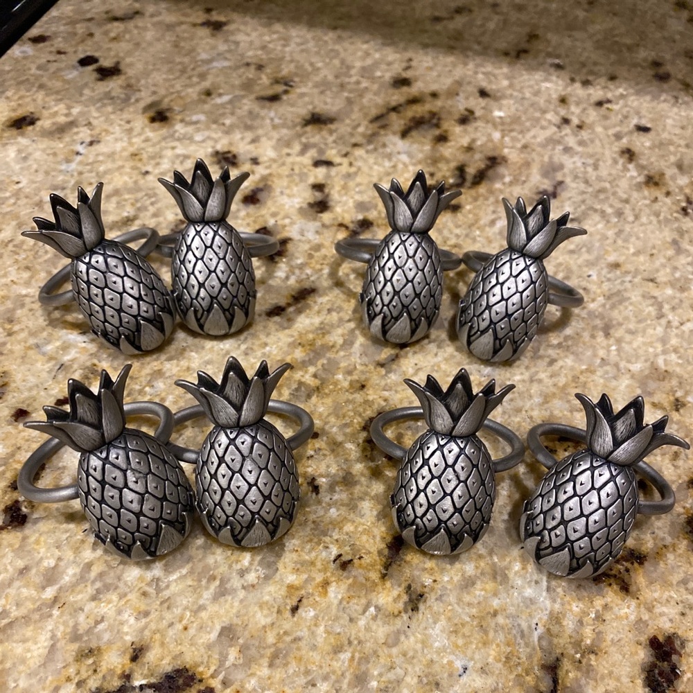 Pineapple 🍍 Napkin Rings / Napkin Holders (8)